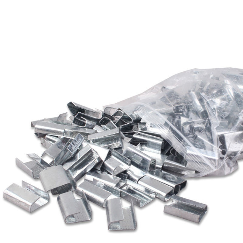 欣悦达pet塑钢带打包扣手动打包卡扣1608铁皮扣捆绑带手工包装扣1608