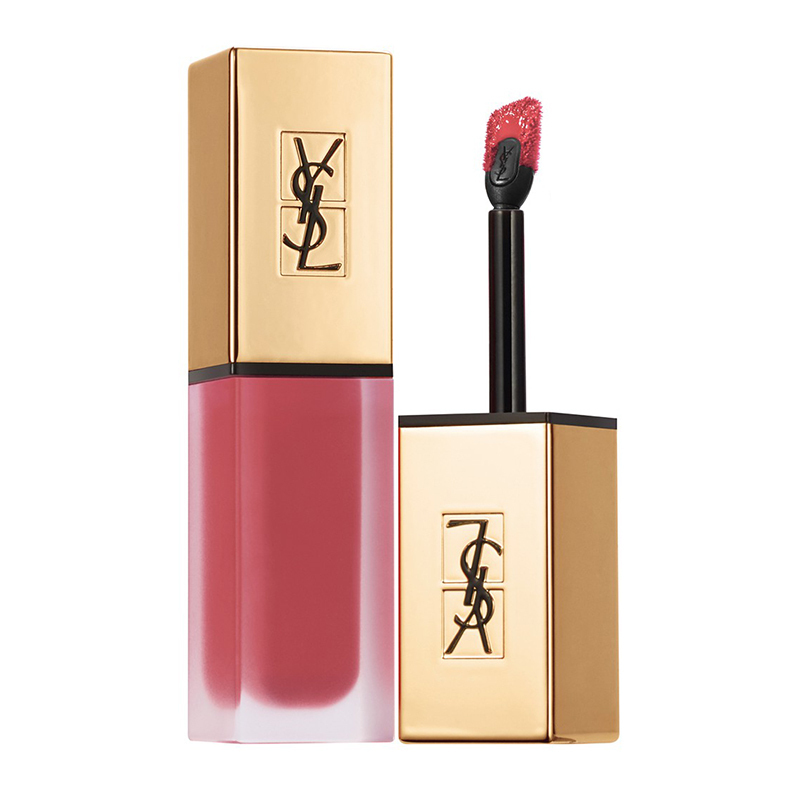YSL圣罗兰Yves Saint Laurent丝绒哑光雾面唇釉16#干枯玫瑰豆沙色唇彩自然显色丰盈滋润显白唇膏口红