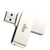 爱国者(aigo)U330金属u盘 16GB 车载优盘手机电脑两用高速正品创意定制旋转u盘