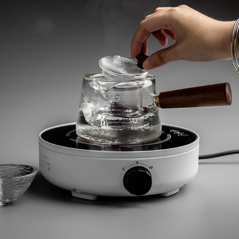 耐高温纳丽雅玻璃蒸煮茶壶电陶炉煮茶器套装蒸汽蒸茶器全自动家用煮