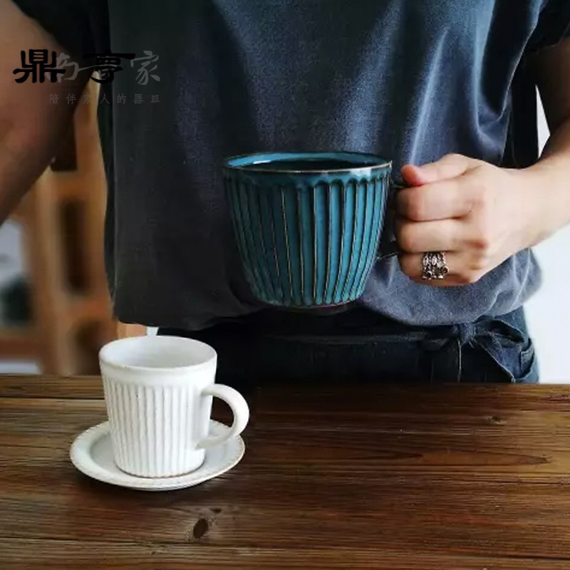 鼎亨艺术家咖啡杯一杯一碟 韩国陶作家金秀泫手工陶瓷作品 红茶杯