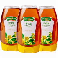 汪氏蜂蜜 枣花蜜红枣蜜465g*3瓶组合装蜂蜜