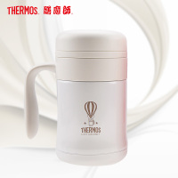 膳膳魔师(THERMOS)女神保温杯 TCMG-370 牛奶白370ML有把手大咖杯/304不锈钢保温杯/水杯/杯子通用