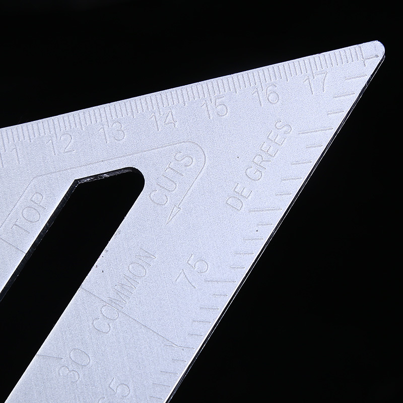 欧克 Ouke 锌合金三角尺 多功能加厚 角度尺木工装修工具 量角器 角度尺 300mm OK-1056高清大图