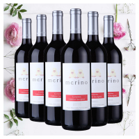 智利进口红酒 美丽羊赤霞珠佳美娜红葡萄酒整箱装750ml*6瓶