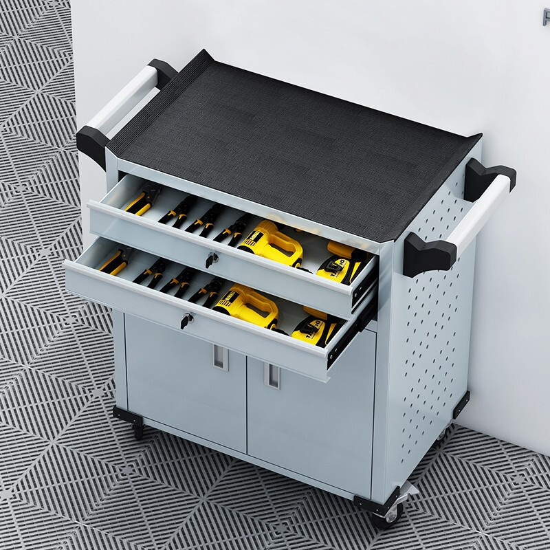 域赢加强款抽屉式工具车五金工具箱车间工具柜维修小手推车箱零件柜