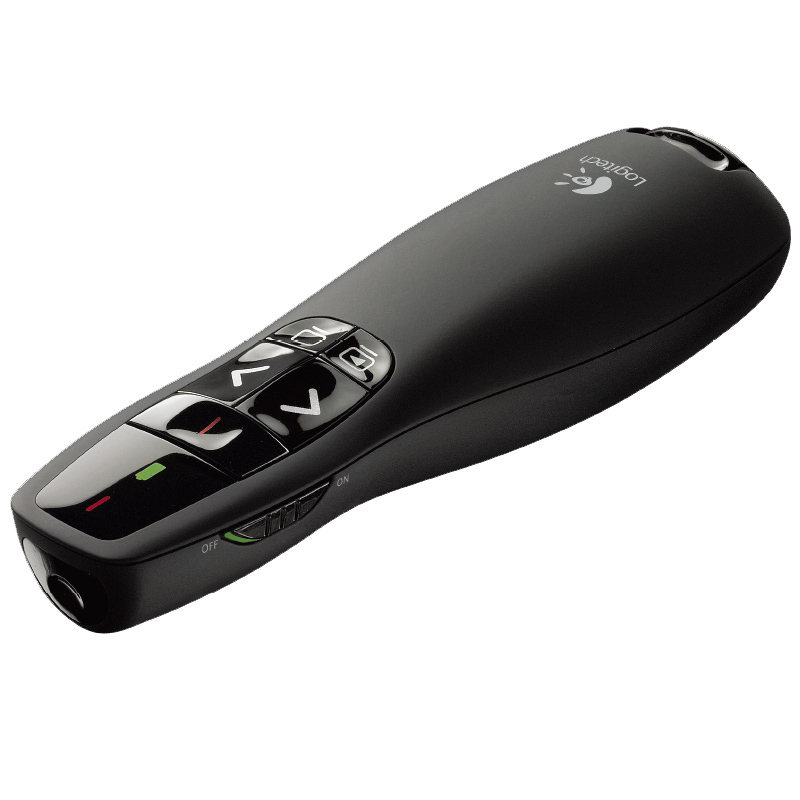 罗技(Logitech) R400 黑色无线演示笔(激光笔) 无线投影仪遥控笔 单支价格