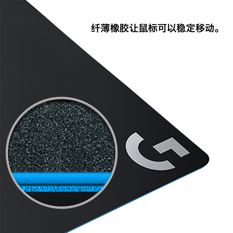 罗技(Logitech) G440硬质游戏鼠标垫-黑色高清大图