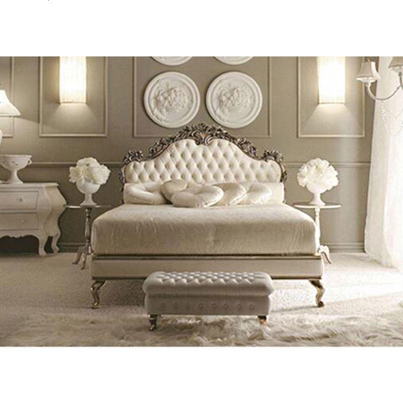 定制欧式全实木床现代简约主卧简欧床双人婚床1.8米公主床_1高清大图