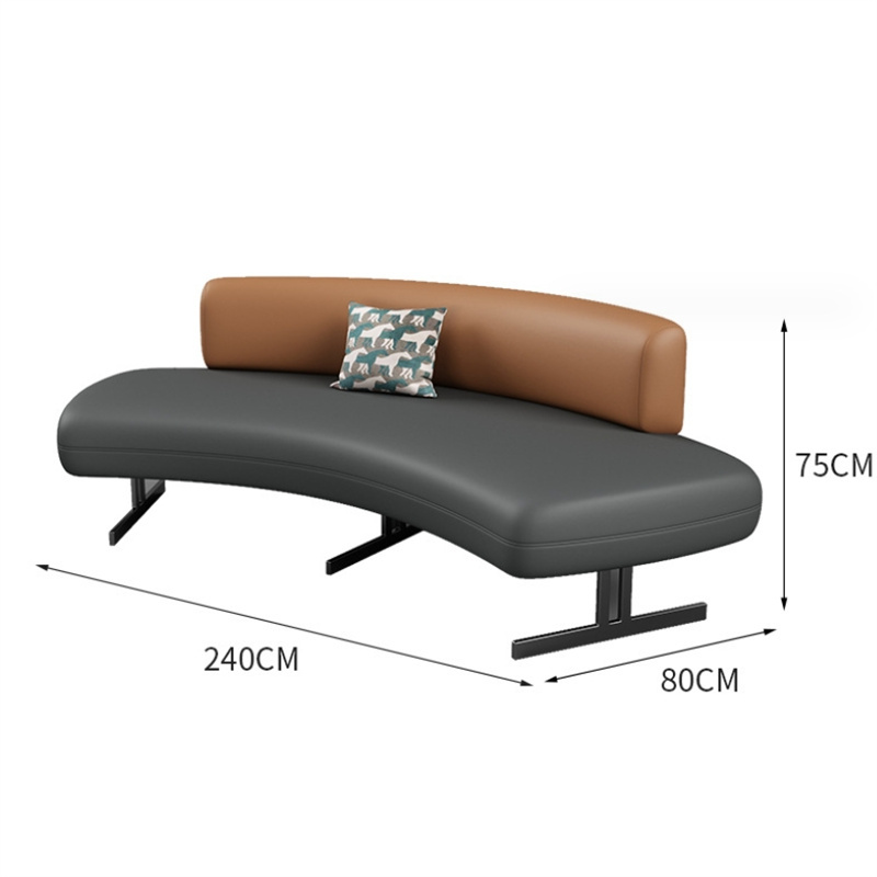 白寅 BY-SHSSF-002 240厘米长沙发 深灰色(单位:张)