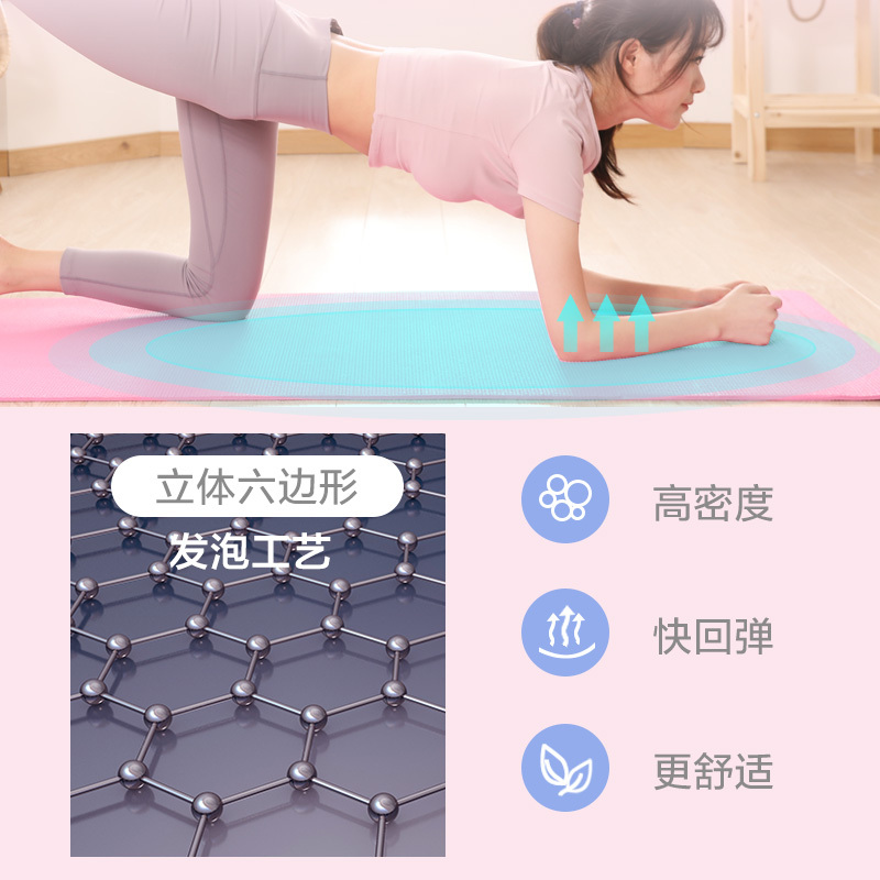 铁人瑜伽垫子地垫家用经典薄款瑜伽垫防滑健身初学者地垫子无味