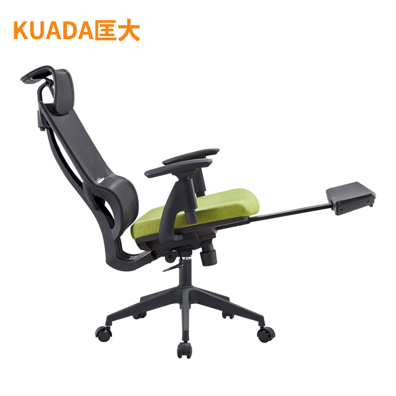 匡大网布办公椅可升降旋转椅子老板椅电脑椅 带脚踏 KDT417