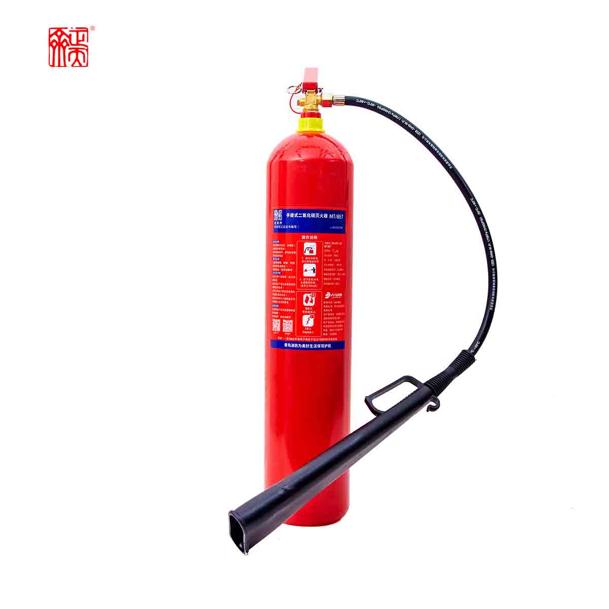 正天齐手提式二氧化碳 灭火器MT/BE7高清大图