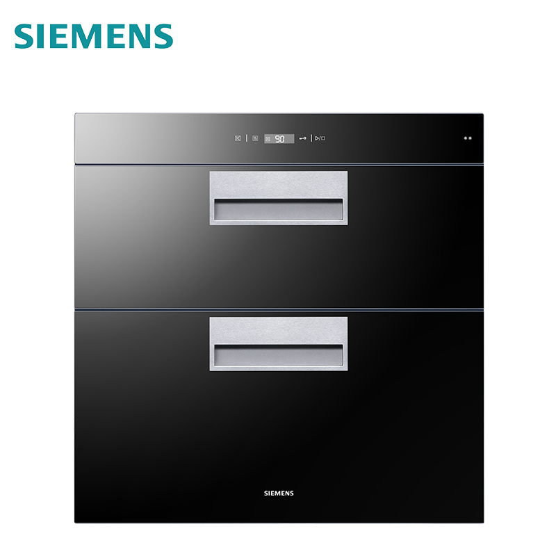 SIEMENS/西门子 消毒柜嵌入式90升 二星级紫外线杀菌消毒柜 HS223600W