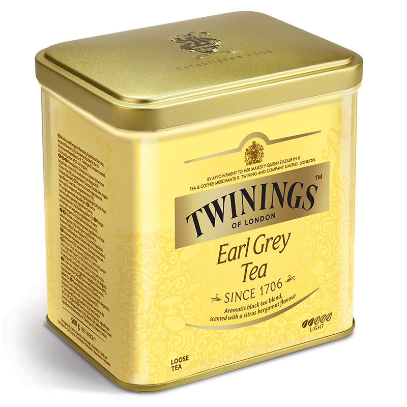 英国川宁(TWININGS) 豪门伯爵红茶听装500g 波兰进口茶叶散茶