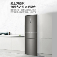 海尔(Haier)253升三门冰箱 双变频一级 干湿分储 宽幅变温 租房家用小冰箱 国补 BCD-253WDPDU1