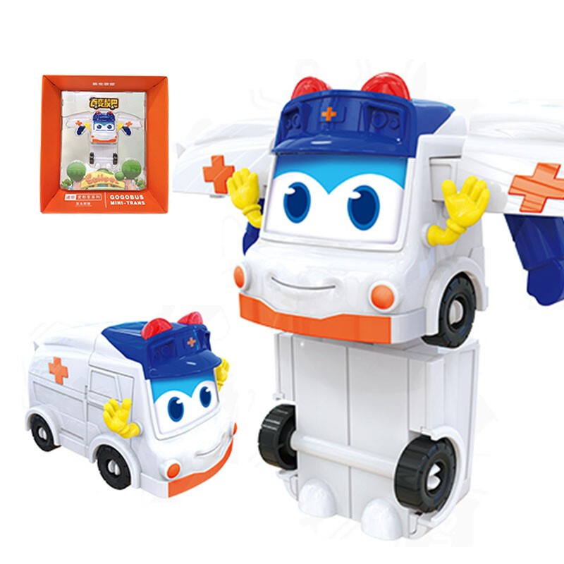 机器人玩具车长歌德变形场景套装机车合体玩具迷你变形医生歌德参数