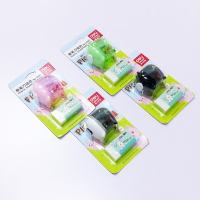 得力deli0587橡皮+卷笔刀 削笔器学生削笔刀 铅笔刀卷笔刀削笔机 12个装