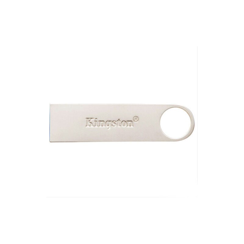 金士顿(Kingston)64GB U盘 USB3.0 DTSE9G2 金属迷你型车载U盘 银色亮薄