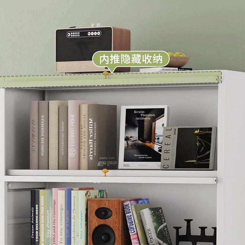 DXBG家用门口鞋柜室内入户储物柜一体翻门钢制2门4层60宽-灰高清大图