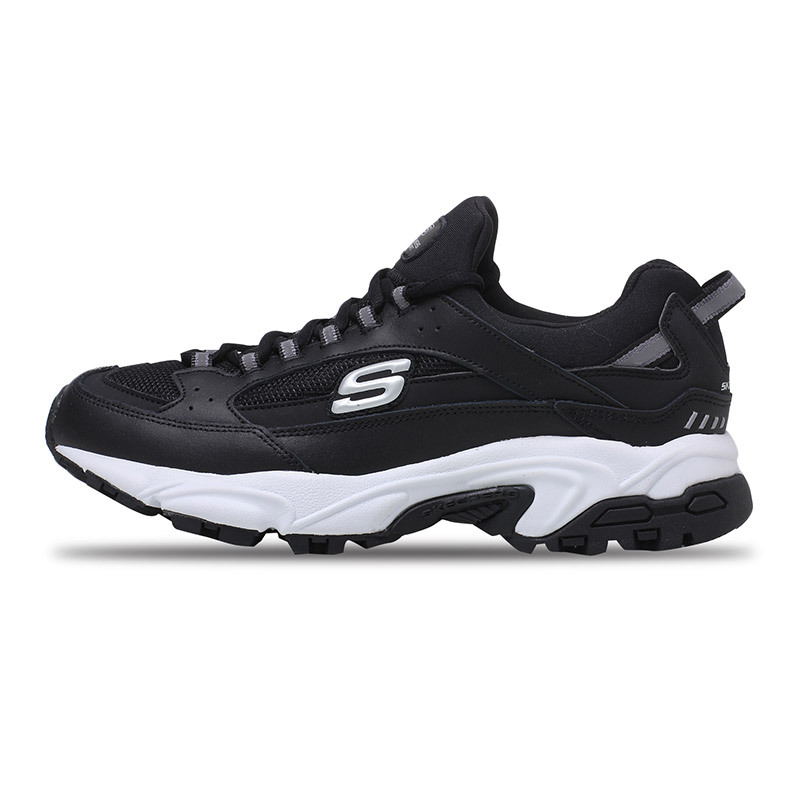 SKECHERS斯凯奇男鞋休闲鞋2017新款Stamina舒适透气运动鞋666028/B LK