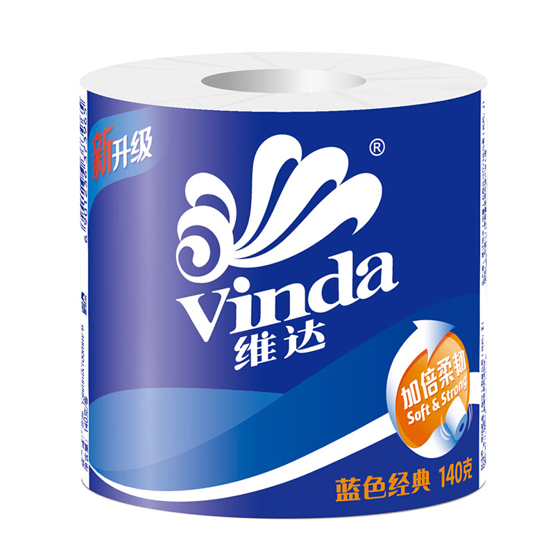 维达 V4069 三层卷筒卫生纸 140G 10卷/提 新老包装随机发货