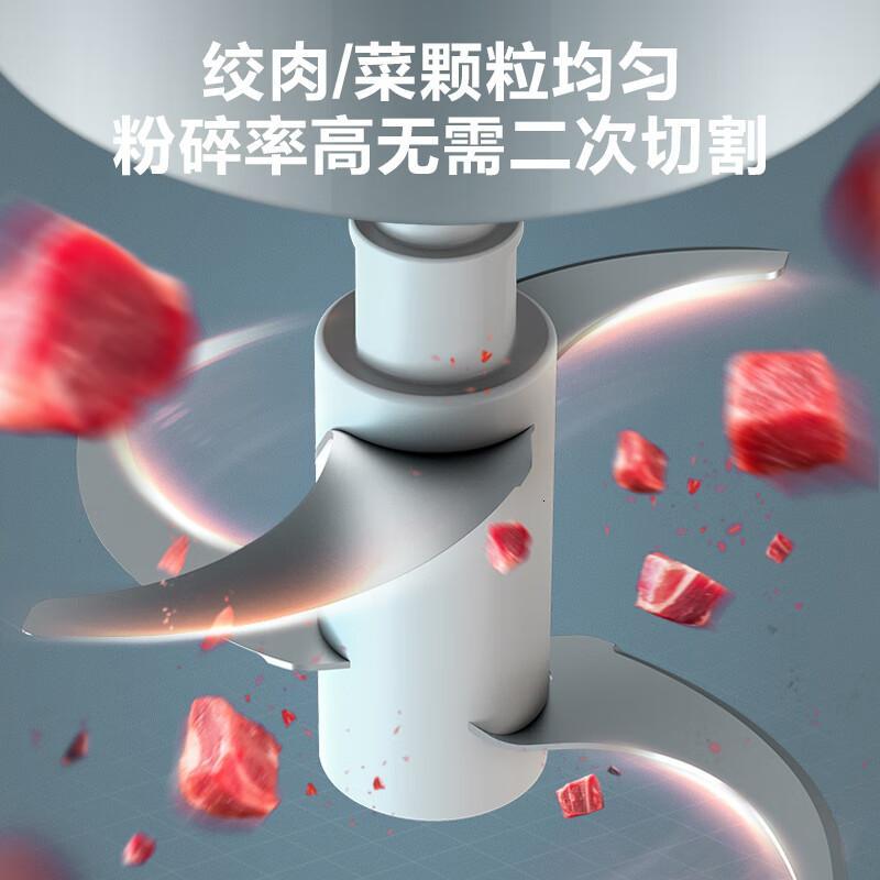 苏泊尔(SUPOR)双档点控按压 300W大功率 升级短轴设计防塞肉 近2L家庭大容量 绞肉机JRD07高清大图