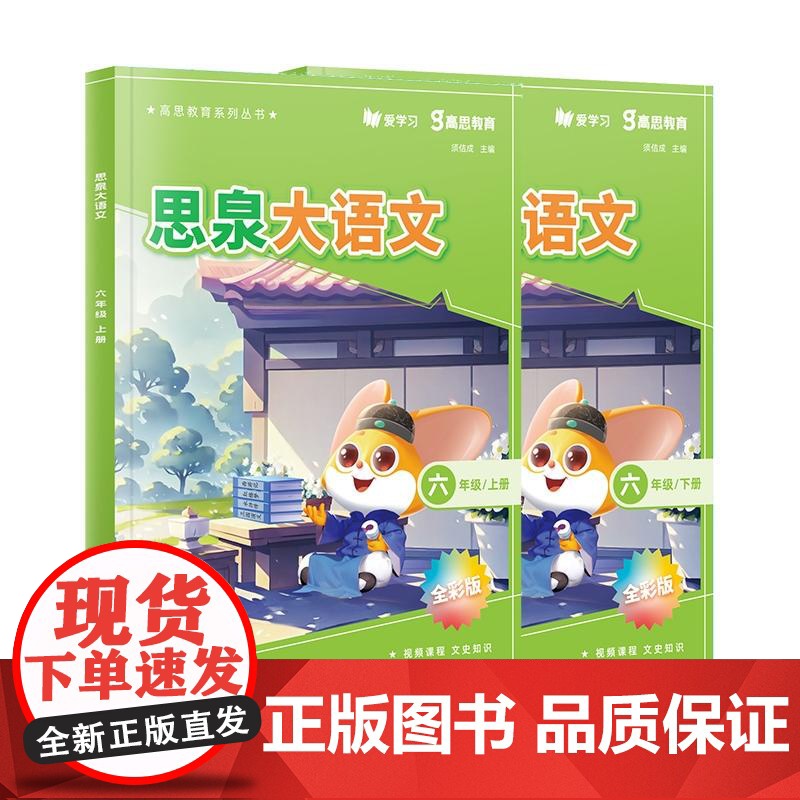 思泉大语文 三四五六年级上下册 高思教育系列 全彩新版 小学语文课本教辅 语文阅读写作小古文 赠视频课程 华东师范大学出高清大图