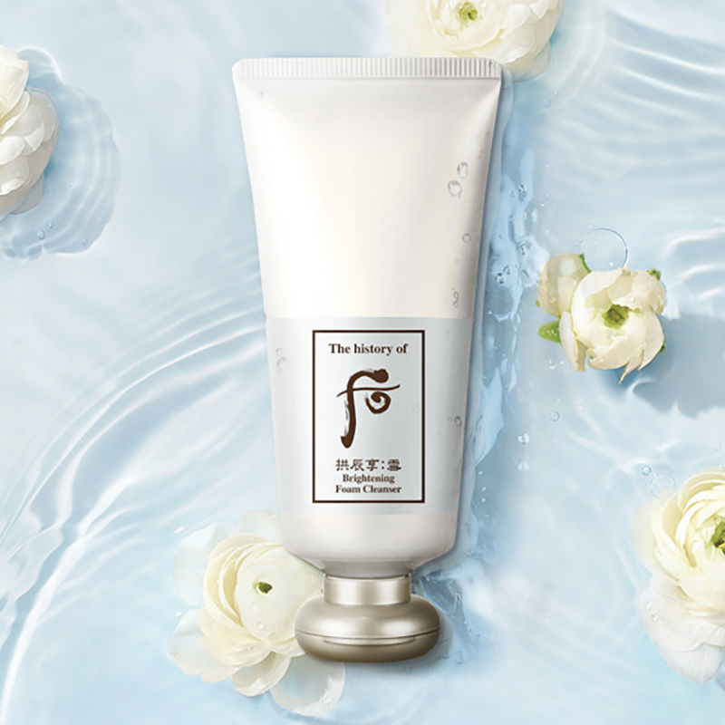 [雪感瞬融]后(Whoo) 拱辰享 雪玉凝 泡沫 洁面膏 180ml/支 洁面乳 深层清洁泡沫