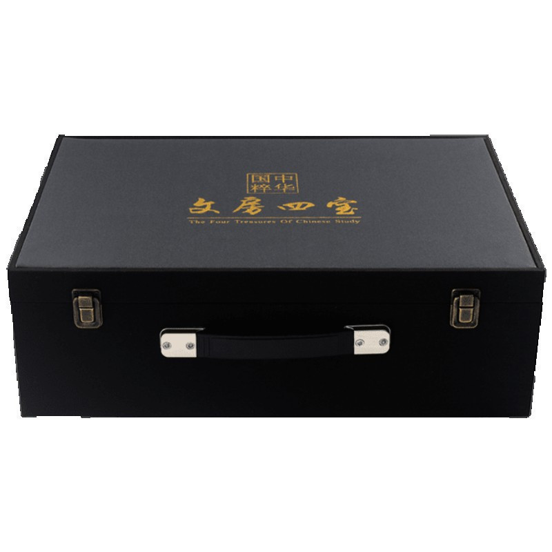 家柏饰(CORATED)文房四宝专业精品套装礼盒笔墨纸砚成人法毛笔砚台原石毛笔套装摆件用品仿古笔架毛笔挂