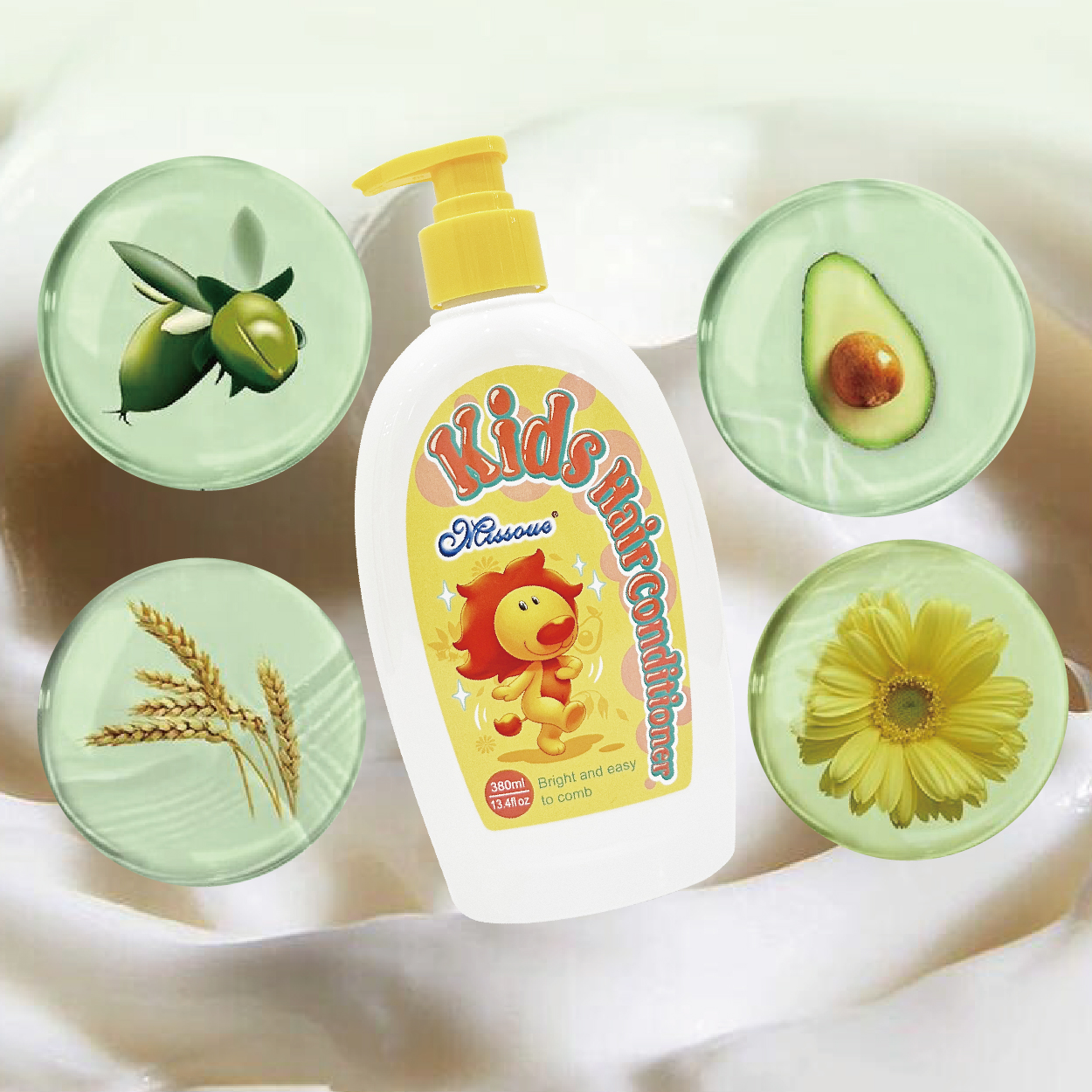 蜜语儿童护发乳380ml高清大图