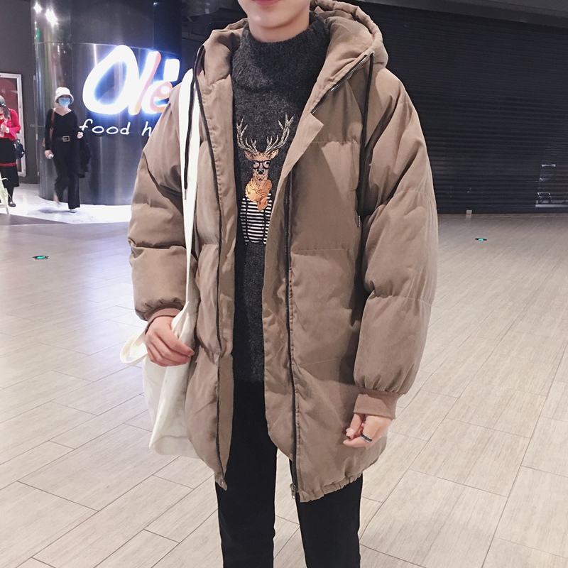 冬季棉服男韩版潮流学生港风中长款面包服冬天外套棉袄子冬装