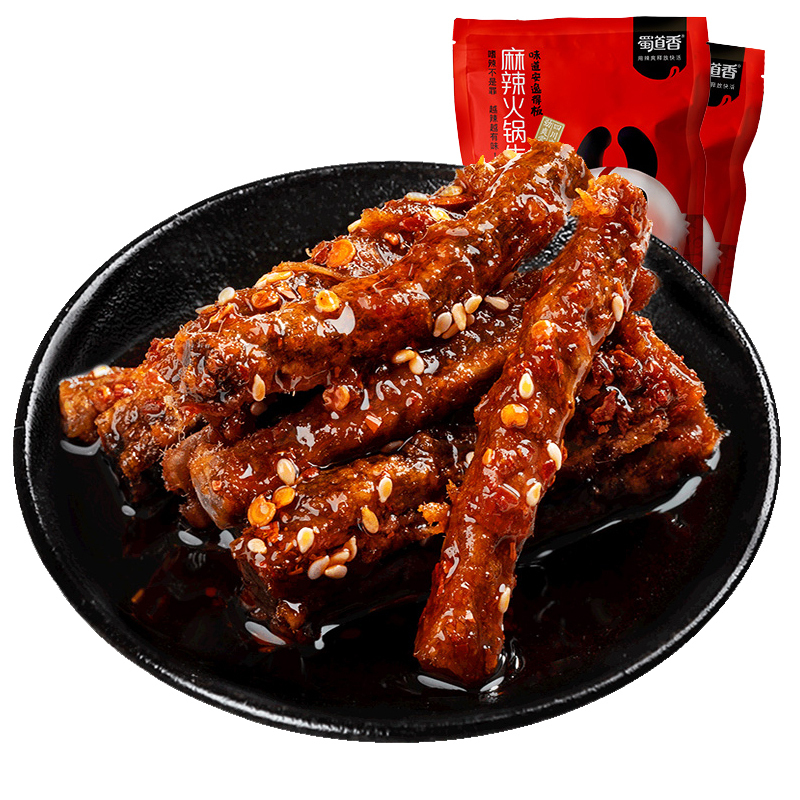 蜀道香火锅味牛肉条108g3袋辣味零食牛肉干休闲零食四川麻辣小吃