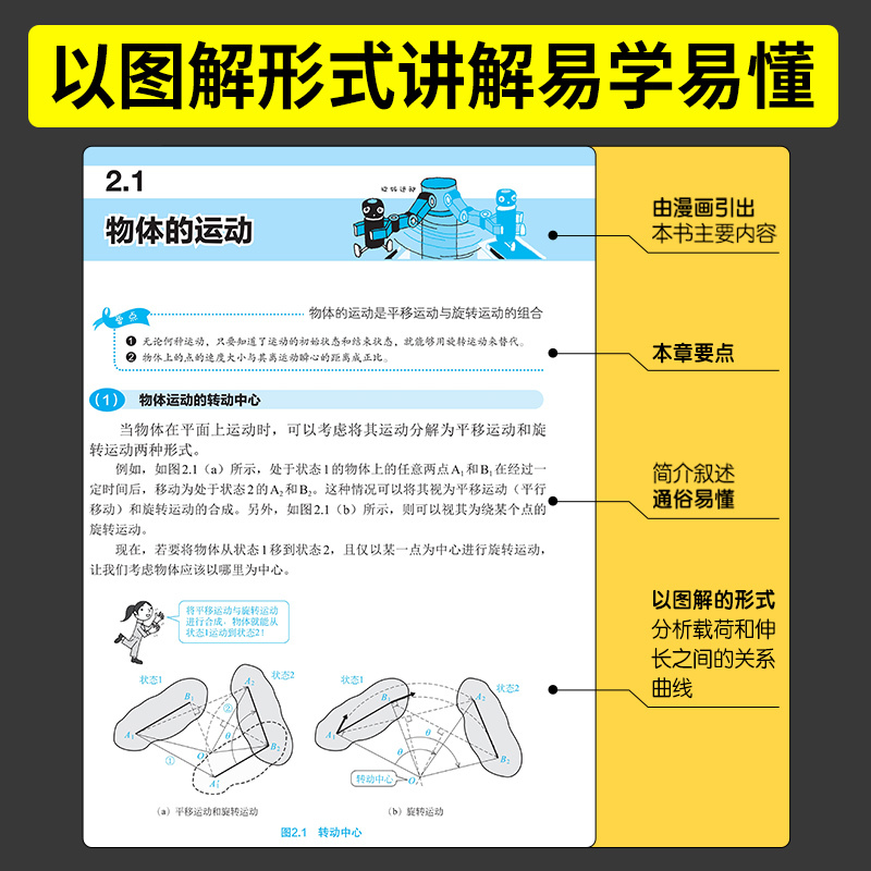 [正版]从零开始学机构学 连杆机构凸轮机构摩擦传动机构 齿轮传动机构 挠性传动机构 机械设计 图解机构学入门宝典 高