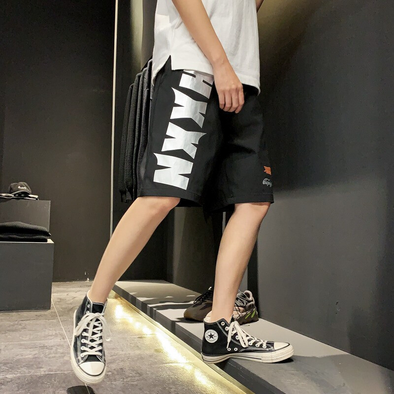 梵克公牛短裤男2021夏季休闲短裤男男士户外运动短裤学生韩版青年裤男