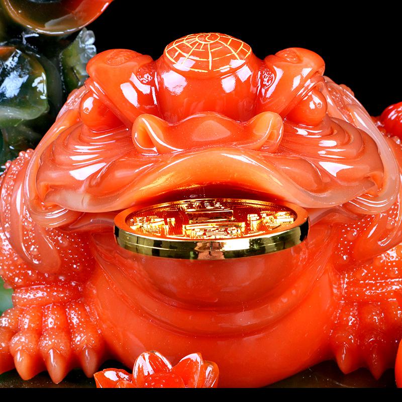 美帮汇金蟾摆件客厅摆件大号三足金禅开业送礼办公室装饰品摆设高清大图