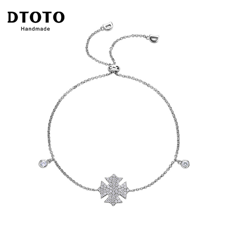 DTOTO 简约日韩经典小清新银手链女