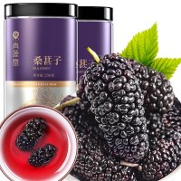 青源堂 新鲜无沙干净桑果大桑椹干非特级黑桑葚干泡茶500克/瓶晒单图