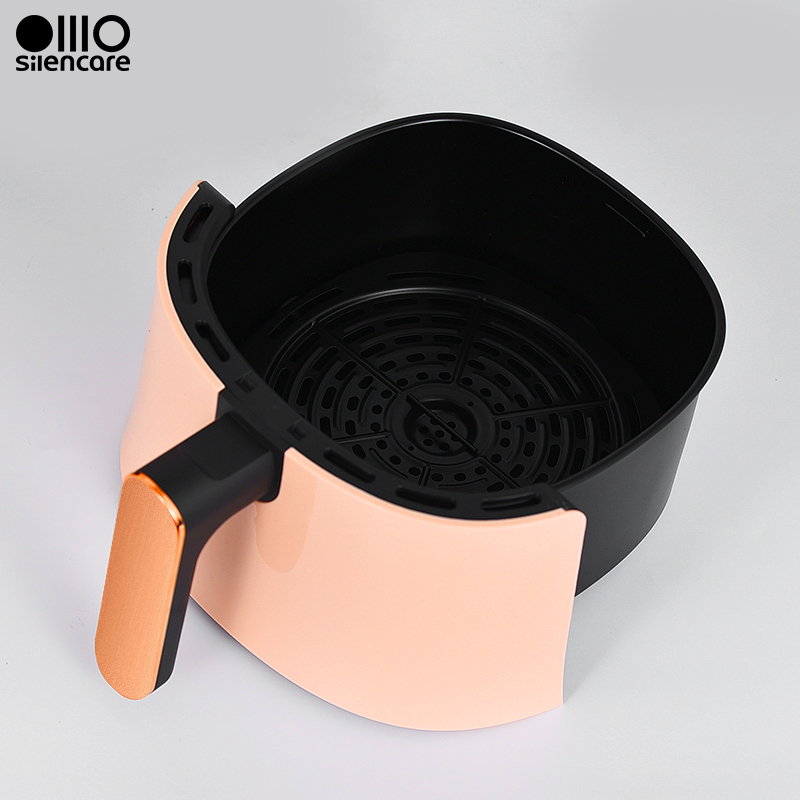 无言(silencare)空气炸锅家用 无油烟煎炸 2.5L大容量 智能触控面板 SC-K505W樱漫粉高清大图