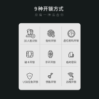 西漫客S8人脸识别智能门锁全自动指纹刷卡密码锁家用摄像头电子锁
