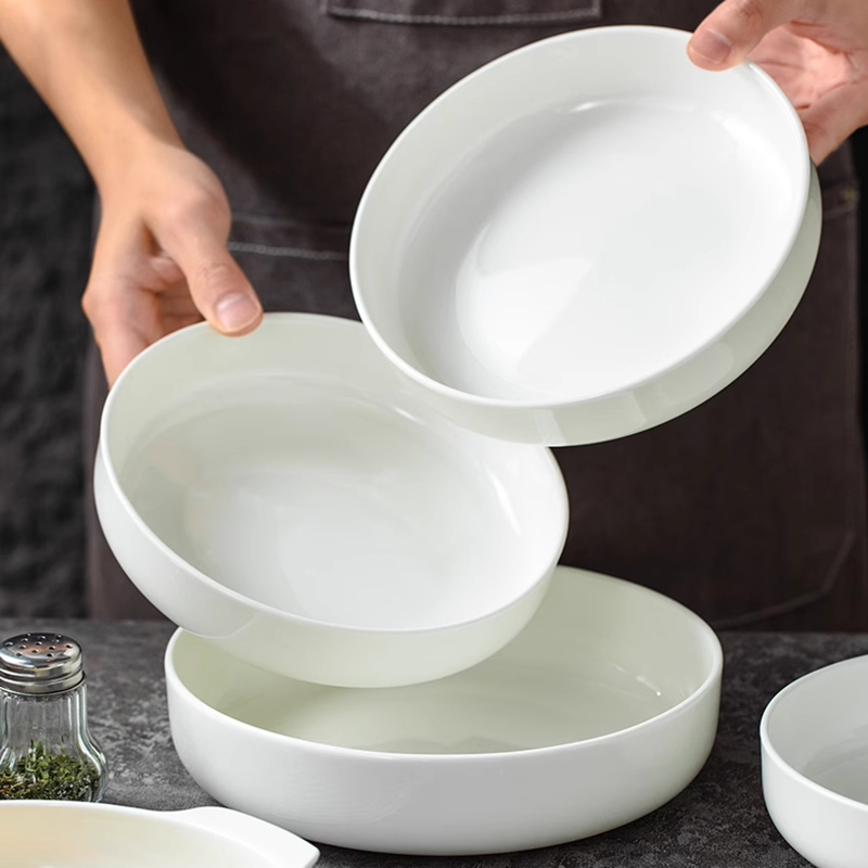 北国风光 骨瓷10英寸盘碟TS-BC-10英寸窝盘 个高清大图