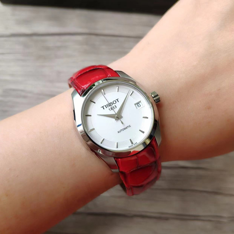 天梭(tissot)女石英表女手表库图系列女士手表防水腕表优雅简约女表