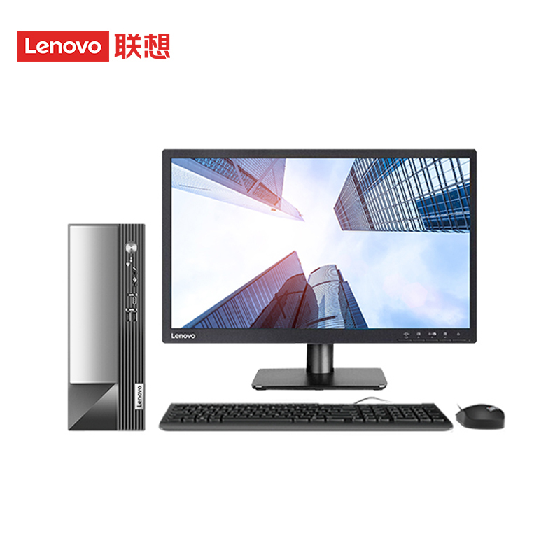 联想(Lenovo)扬天M4000q 商用台式机电脑整机(G6900 8G 1T Office Win11)21.45英寸显示器 定制