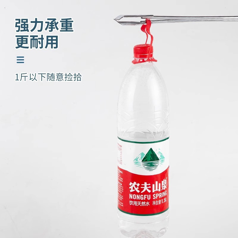 CCKO捡垃圾夹拾物器家用加长取物火钳碳夹子环卫工长柄不锈钢卫生钳子 环卫垃圾夹(银色)2个高清大图