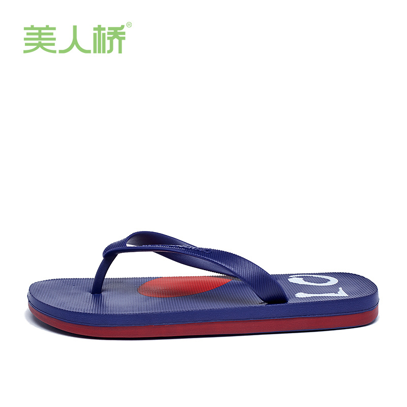 美人桥青侣人字拖鞋男女款夏季外穿时尚舒适轻便柔软耐穿夹脚沙滩凉拖895-1
