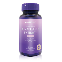 [临期特价]Health Raise葡萄籽精华胶囊90粒/瓶特别添加原花青素和白藜芦醇 美国进口