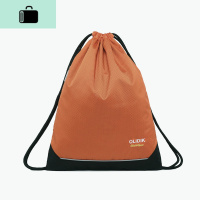 束口袋抽绳双肩包轻便束绳布袋街头潮流简约男童旅行包迷你小背包NEWLAKE 橙色