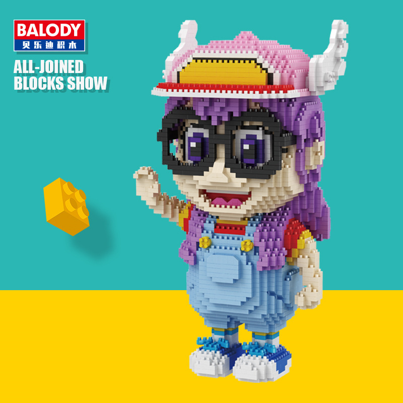 创意小颗粒拼装积木成人玩具兼容乐高钻石女孩子阿拉蕾卡通