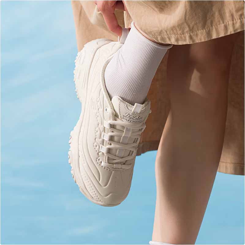 斯凯奇女款休闲熊猫鞋150243/OFWT-5.5双高清大图