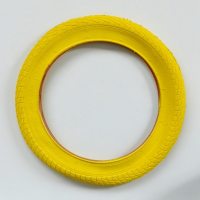 适用彩色14寸折叠车轮胎14X1.95外胎14X2.125内胎/儿童车胎 14X1.95红色外胎